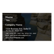 Limestone Rocks Rocks On Corfu Island Business Card Templates