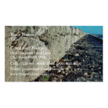 Limestone seawall business card template