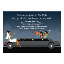 Limo Bachelorette Party Invitation