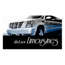 Limousines, Limo Services, Driver Business Card