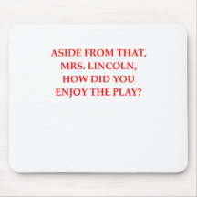 lincoln joke mousemat