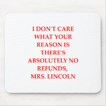 lincoln joke mousepads