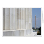 lincoln memorial washington monument cards