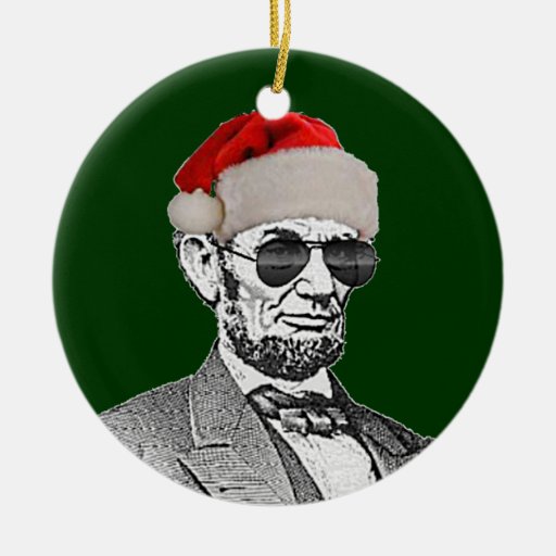 lincoln secret santa christmas tree ornament new zazzle lincoln secret santa christmas tree ornament new zazzle