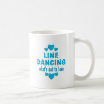 LINE DANCING LOVE COFFEE MUGS