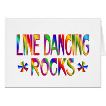 Line Dancing Rocks Greeting Cards