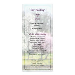 Line of Flowering Trees Wedding Program Custom Rack Card