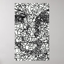 Line Portrait Poster