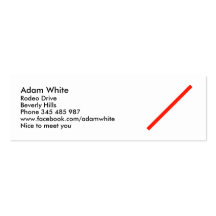 Line vertical business cards