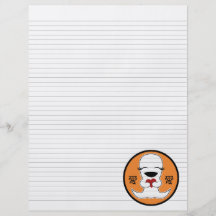 Lined Binder Paper 8.5"x11" Fits Avery Custom Flyer Design