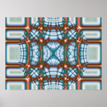 Lines & sphere poster