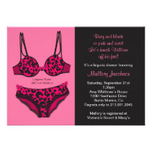 Lingerie Bridal Shower Invitation