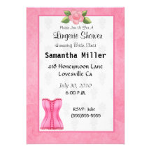 Lingerie Shower Invitations