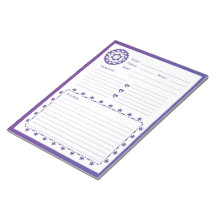 Linked by Love Recipe Notepad - Blue