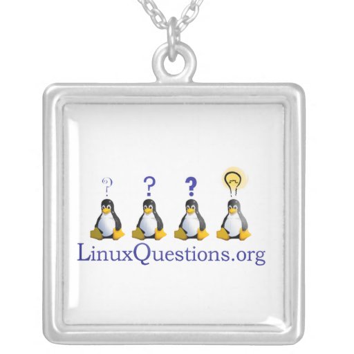 Linux Questions Logo Necklaces