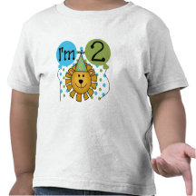 Lion 2nd Birthday T-shirts and Gifts