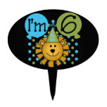 Lion 6th Birthday Cake Topper