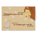 Lion and Kitten 'Boldness' Card