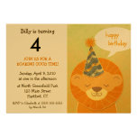 Lion Birthday Party Invitations