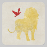 Lion & Dove Silhouette Sticker stickers