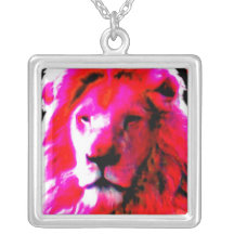 Lion Head Pink necklace