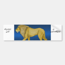 lion king of the jungle bumper sticker