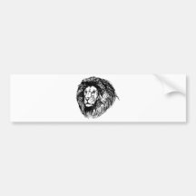 lion - king of the jungle bumper stickers