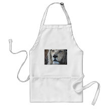 Lion listens to my heartbeat apron
