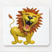 Lion Roaring Mouse Mat