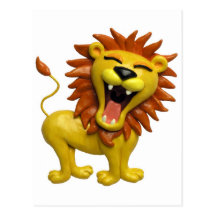 Lion Roaring Postcards