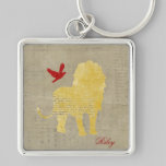 Lion Silhouette Keychain keychains