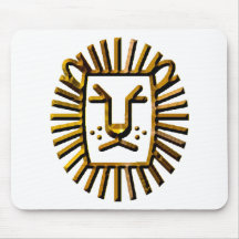 LION SUNBURST MOUSE PADS