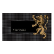 Lion Techno Gradient Artist Business Card
