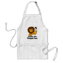 Lions are People too Aprons