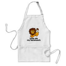 Lions ate my homework aprons