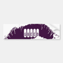 Lips Bumper Sticker