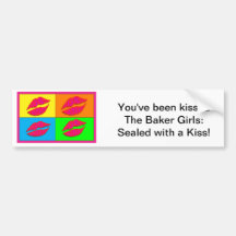 Lips Bumper Sticker