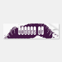 Lips Bumper Sticker