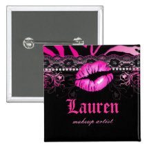 Lips Lace n Diamonds Zebra Makeup Artist Pink