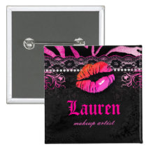 Lips Lace n Diamonds Zebra Makeup Artist Pink Org