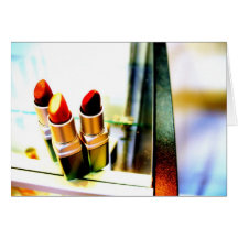 lipstick1 greeting card