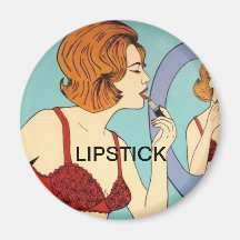 lipstick, LIPSTICK Fridge Magnets