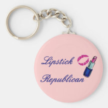 Lipstick Republican Keychain