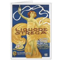 Liqoure Strega Greeting Card