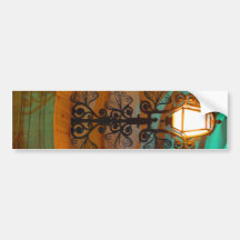 Lisbon Old Lamp bumper sticker