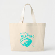 Listen to Electro Canvas Bag