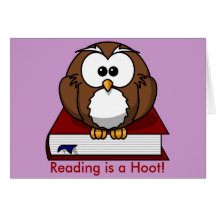 Literacy Awareness: Reading is a Hoot Greeting Card