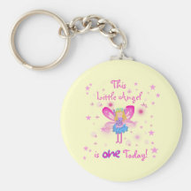 Little Angel 1st Birthday Tshirts and Gifts Keychain
