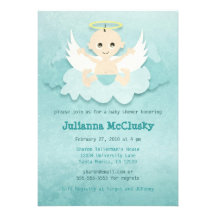 Little Angel - Boy or Neutral - Caucasian Custom Announcement