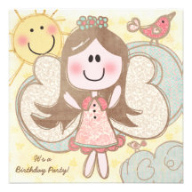 Little Angel Customized Birthday Invitations
